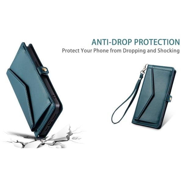SKALO Motorola Moto G35 5G PU-Læder Envelope Flip Cover - Grøn
