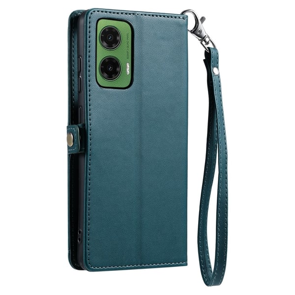 SKALO Motorola Moto G35 5G PU-Læder Envelope Flip Cover - Grøn