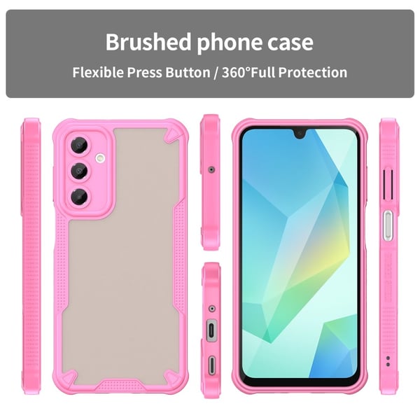 SKALO Samsung A16 Armor Hybrid Frosted Cover - Pink