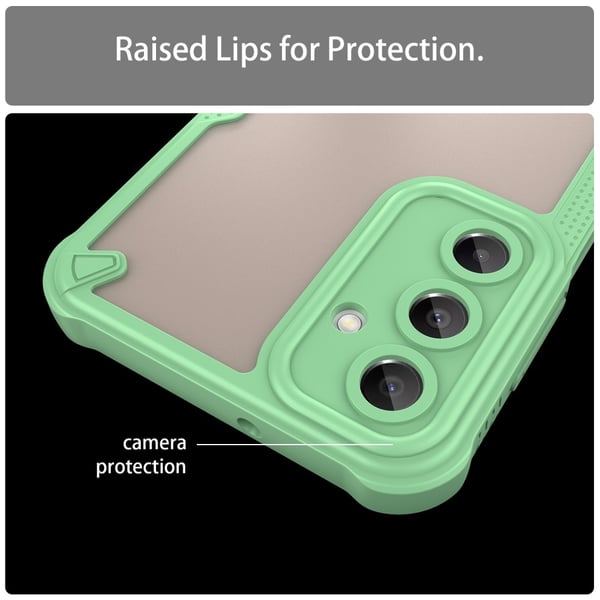 SKALO Samsung A16 Armor Hybrid Frosted Cover - Grøn