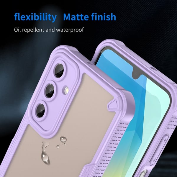 SKALO Samsung A16 Armor Hybrid Frosted Cover - Lilla