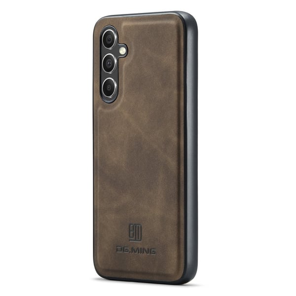 DG.MING Samsung A16 Premium PU-læder Hybrid Cover - Mørkebrun