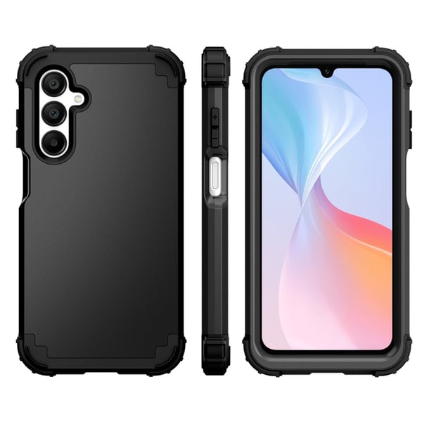 SKALO Samsung A16 Shockproof Armor Hybrid Cover - Sort