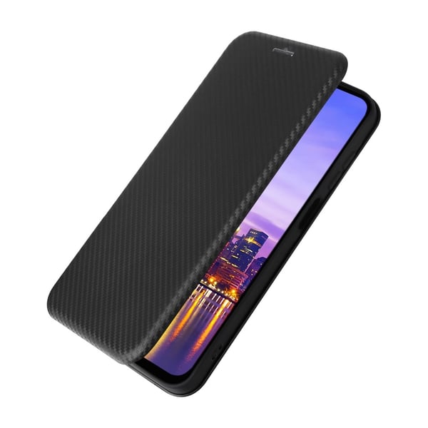 SKALO Samsung A16 Carbon Fiber Pungetui - Sort