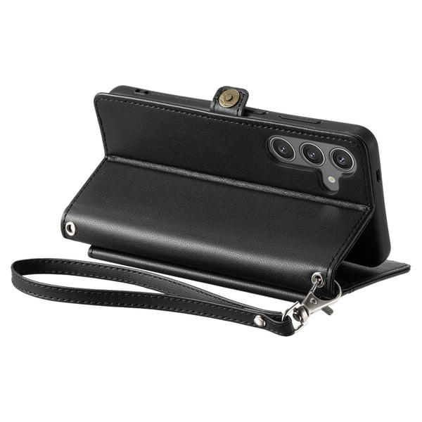 SKALO Samsung A16 PU-Læder Envelope Flip Cover - Sort
