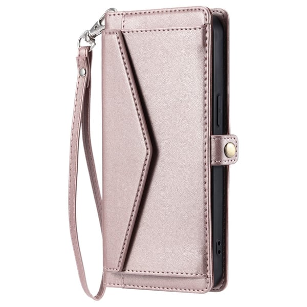 SKALO Samsung A16 PU-Læder Envelope Flip Cover - Rosa guld