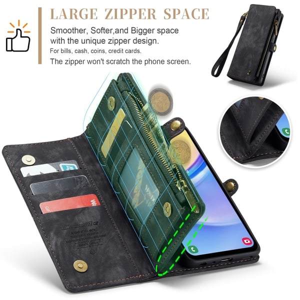 CaseMe Samsung A16 008 BIg Wallet 2in1 Magnet Flip Cover - Sort