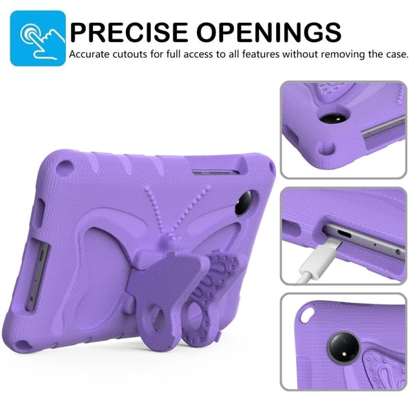 SKALO Xiaomi Redmi Pad SE 8.7 Butterfly EVA Cover - Lilla