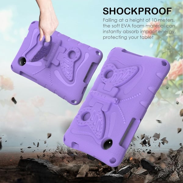 SKALO Xiaomi Redmi Pad SE 8.7 Butterfly EVA Cover - Lilla