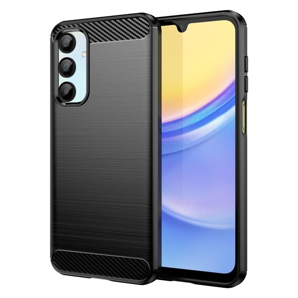 SKALO Samsung A16 Armor Carbon Stødsikker TPU-cover SKALO Samsung A16 Armor Carbon Stødsikker TPU-cover
