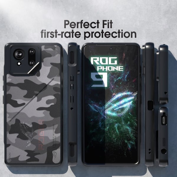 SKALO Asus ROG Phone 9 5G IBMRS Heavy Duty Shockproof Cover - Sort