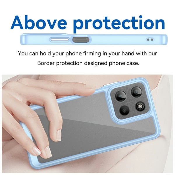 SKALO Motorola Moto G15 4G Color Bumper Cover - Blå