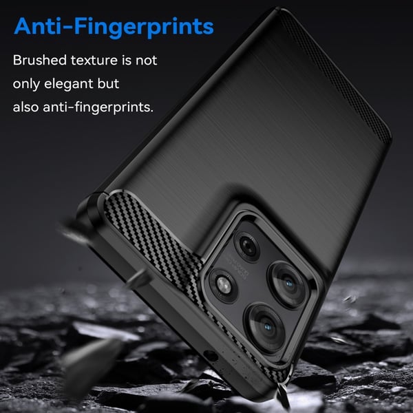 SKALO Motorola Moto G75 5G Armor Carbon Cover