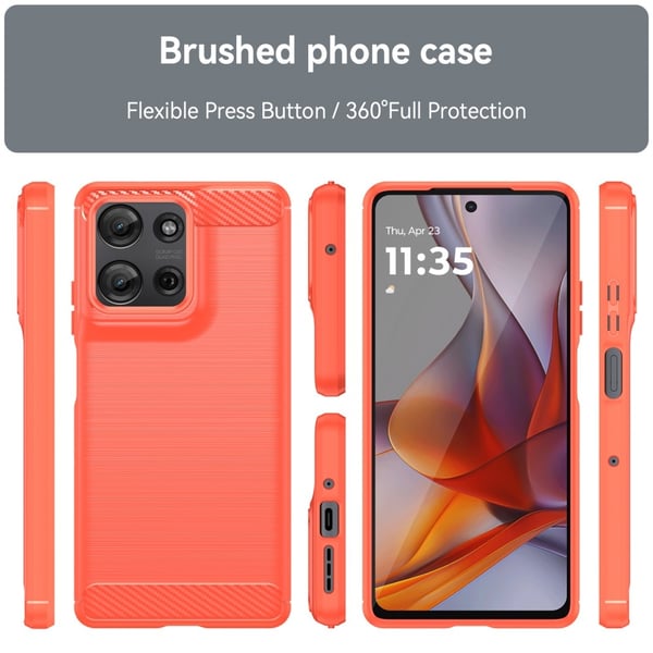 SKALO Motorola Moto G75 5G Armor Carbon Cover