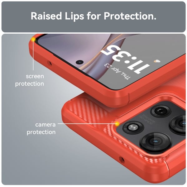 SKALO Motorola Moto G75 5G Armor Carbon Cover