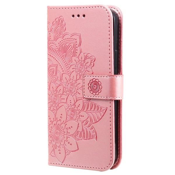 SKALO Motorola Moto G75 5G Mandala Flip Cover - Pink