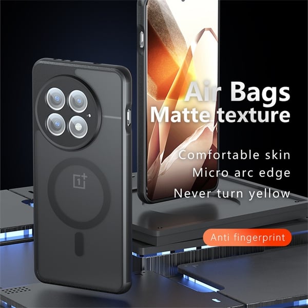 SKALO OnePlus 13 Skin-touch Hybrid Cover - Sort