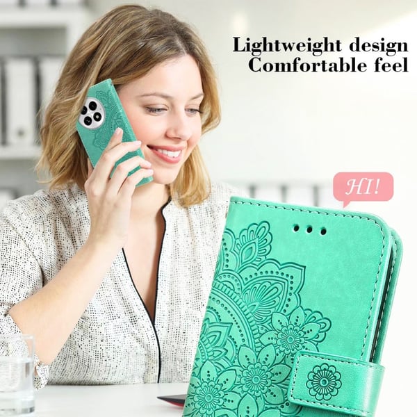SKALO OnePlus 13 Mandala Flip Cover - Turkis