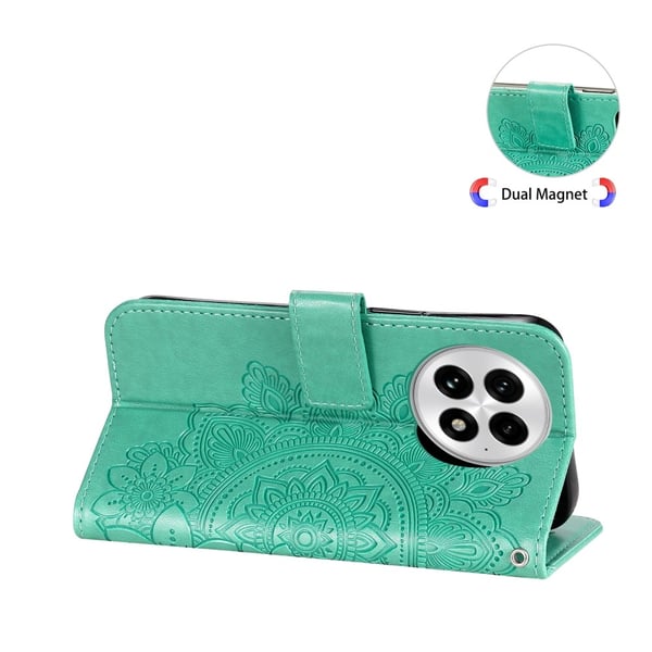 SKALO OnePlus 13 Mandala Flip Cover - Turkis