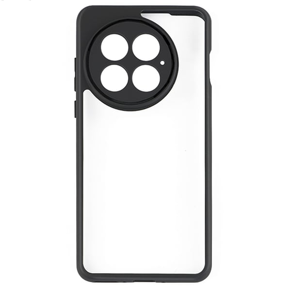 SKALO OnePlus 13 Läpinäkyvä TPU-puskuri Suojakuori - Musta