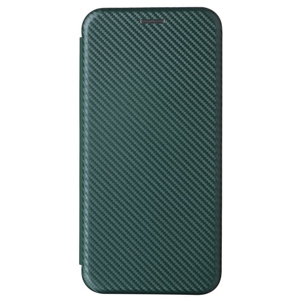 SKALO OnePlus 13 Carbon Fiber Lompakkokotelo - Vihreä
