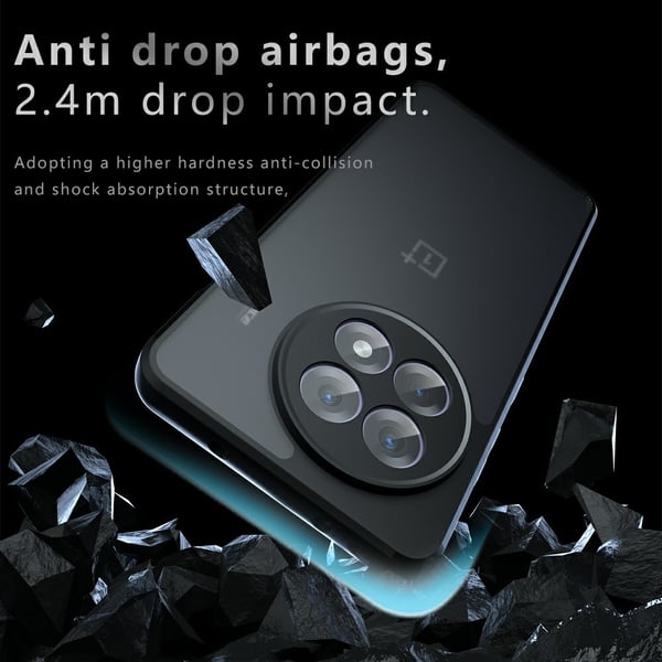 SKALO OnePlus 13R Skin-touch Hybrid Cover - Sort