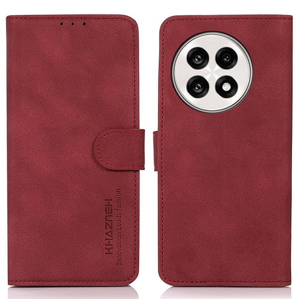 SKALO OnePlus 13R KHAZNEH Flip Cover - Rød SKALO OnePlus 13R KHAZNEH Flip Cover - Rød