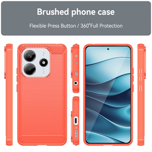 SKALO Xiaomi Redmi Note 14 5G Armor Carbon Cover