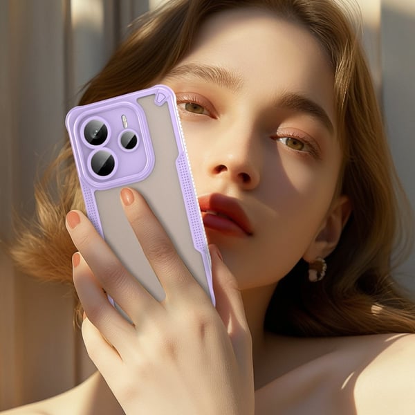 SKALO Xiaomi Redmi Note 14 5G Armor Hybrid Frosted Cover - Lilla