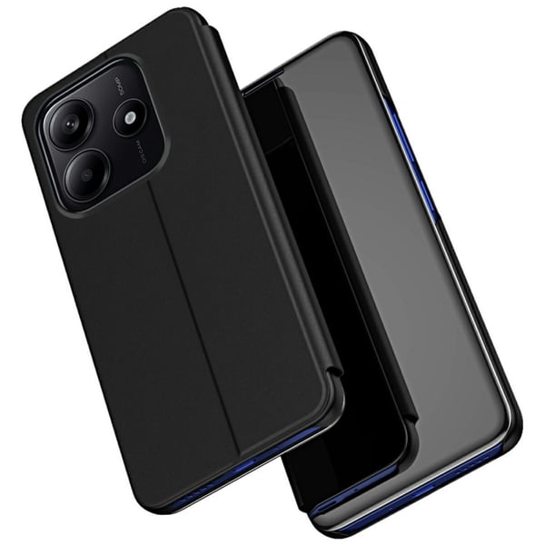 SKALO Xiaomi Redmi Note 14 5G Clear View Plånboksfodral - Svart