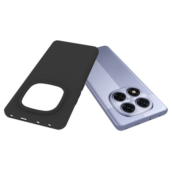 SKALO Xiaomi Redmi Note 14 Pro 5G Mattsort Ultratyndt TPU Cover - Sort