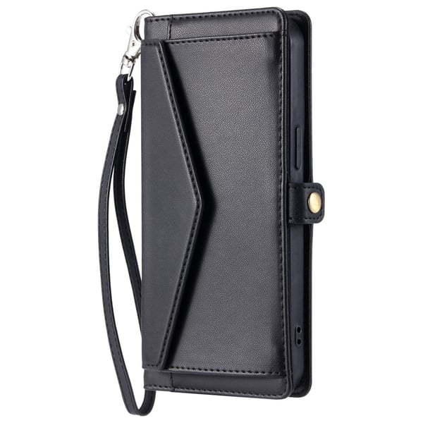 SKALO Xiaomi Redmi Note 14 Pro 5G PU-Læder Kuvert Flip Cover - Sort