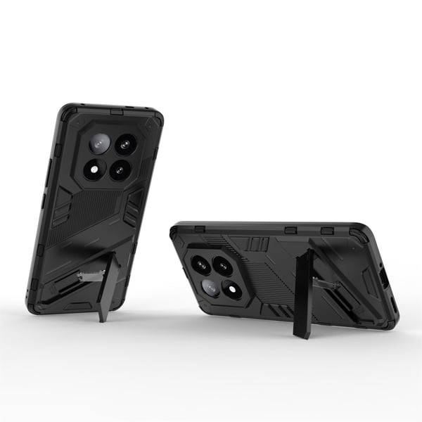 SKALO Xiaomi Redmi Note 14 Pro+ 5G Armor Hybrid Punk Cover - Sort