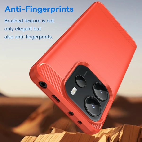 SKALO Xiaomi Redmi Note 14 4G Armor Carbon Cover