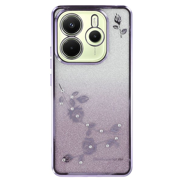 SKALO Xiaomi Redmi Note 14 4G KADEM Glitter Cover - Lilla