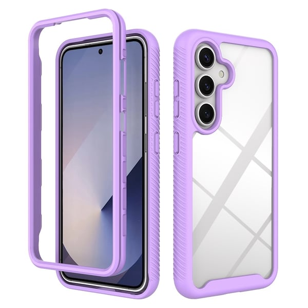 SKALO Samsung S25 Shockproof Clear Hybrid Cover - Lilla