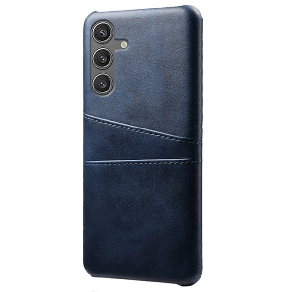 SKALO Samsung S25 PU-Læder Kortholder Cover - Blå