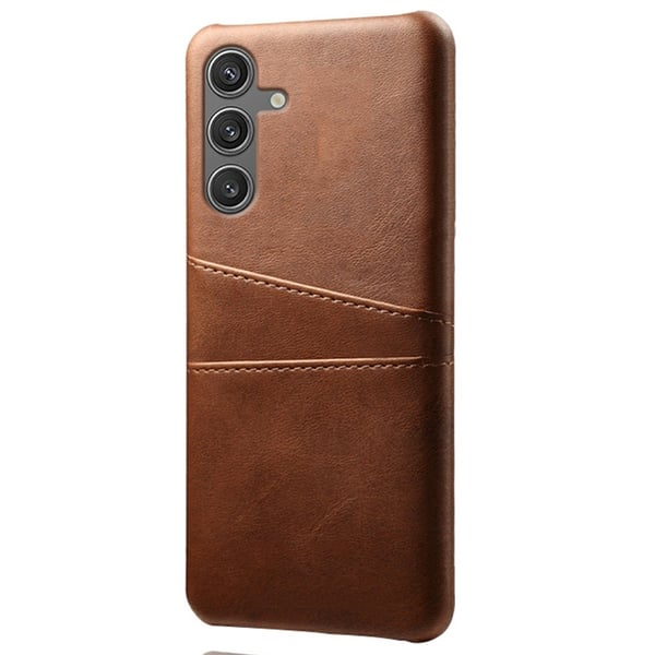 SKALO Samsung S25 PU-Læder Kortholder Cover - Brun