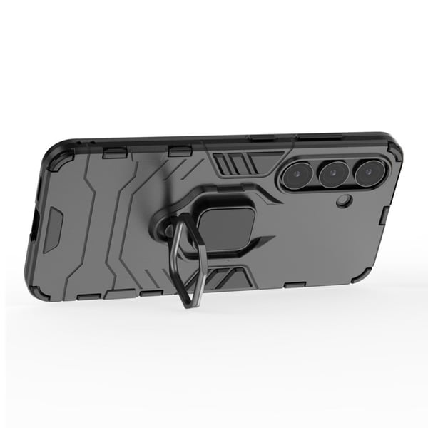 SKALO Samsung S25 Armor Metallring Cover - Sort