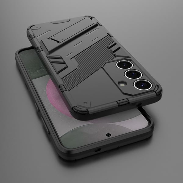 SKALO Samsung S25 Armor Hybrid Punk Cover - Sort