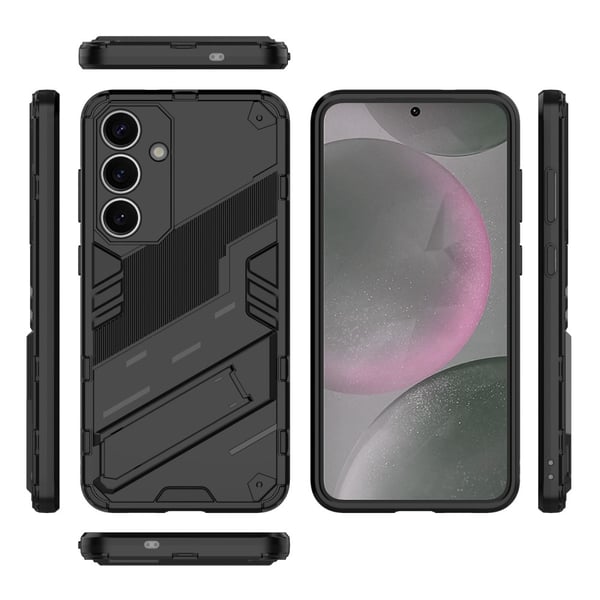 SKALO Samsung S25 Armor Hybrid Punk Cover - Sort