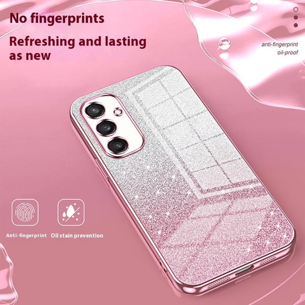 SKALO Samsung S25 Electroplating Glitter Cover - Guld