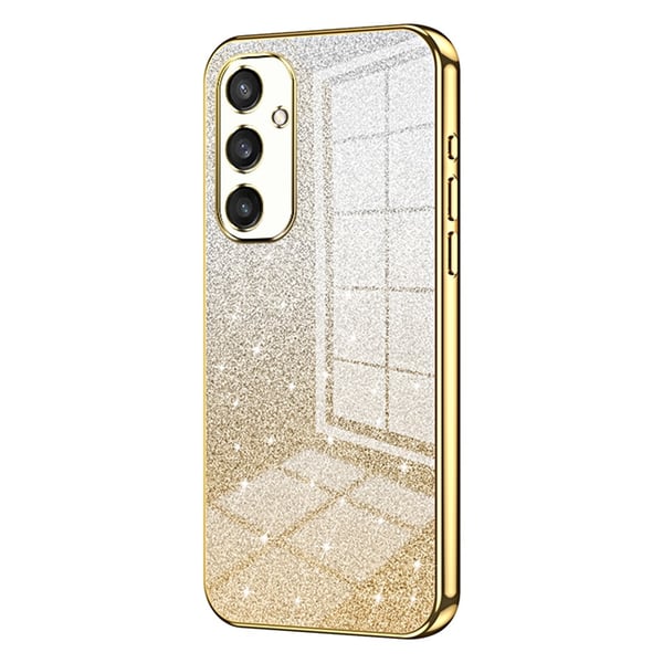 SKALO Samsung S25 Electroplating Glitter Cover - Guld