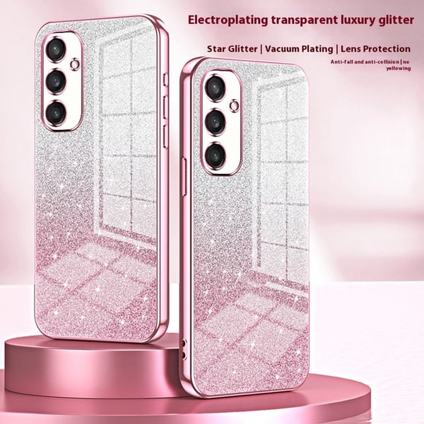 SKALO Samsung S25 Electroplating Glitter Cover - Guld