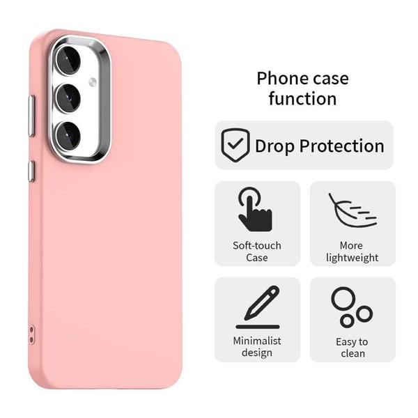 SKALO Samsung S25 Color TPU Metal Cover - Pink