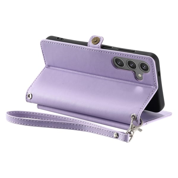 SKALO Samsung S25 PU-Læder Kuvert Flip Cover - Lilla