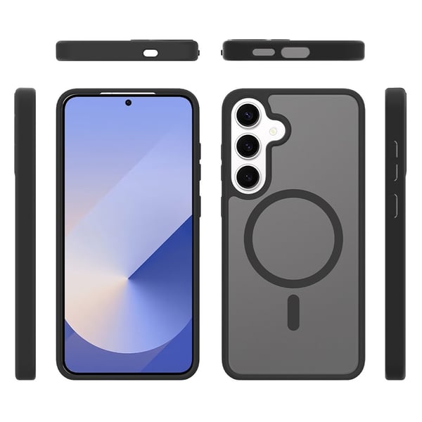 SKALO Samsung S25+ Skin-touch Hybrid Cover - Sort