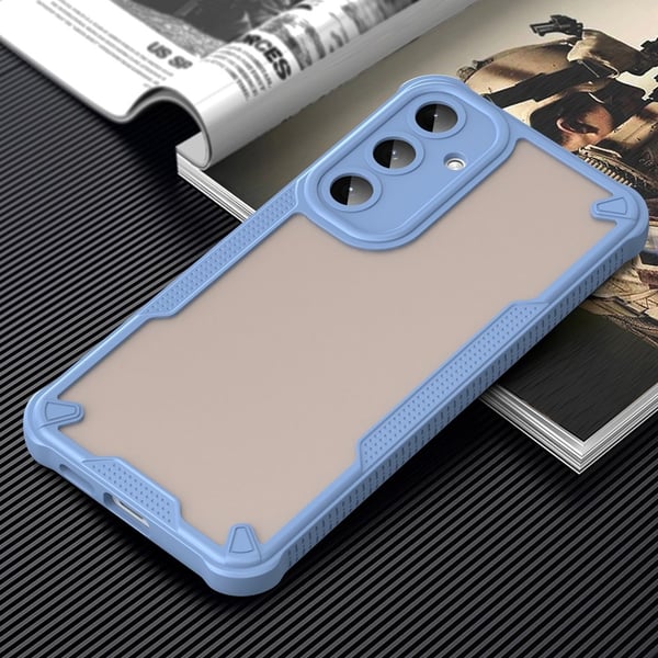 SKALO Samsung S25+ Armor Hybrid Frosted Cover - Blå