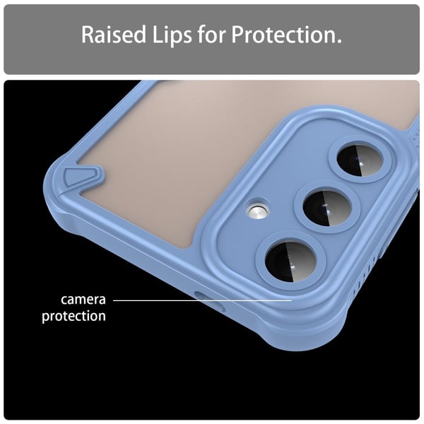SKALO Samsung S25+ Armor Hybrid Frosted Cover - Blå