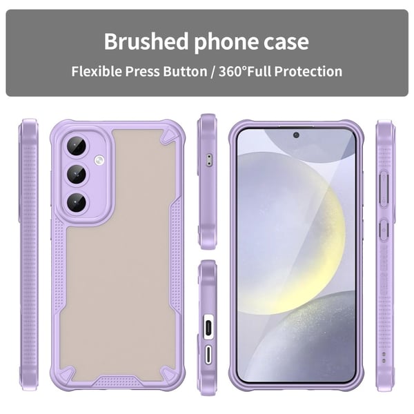 SKALO Samsung S25+ Armor Hybrid Frosted Cover - Lilla